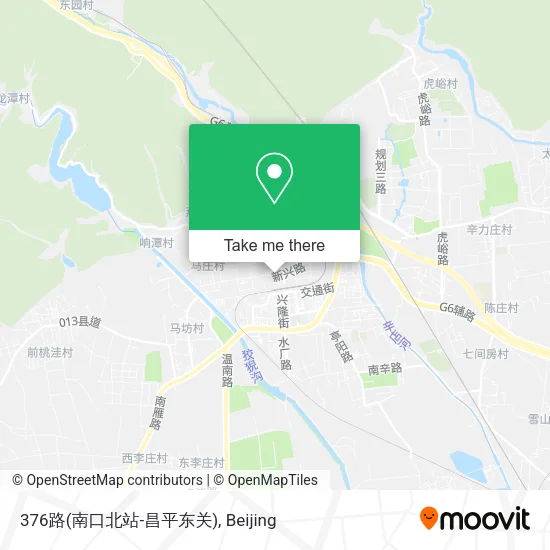 376路(南口北站-昌平东关) map