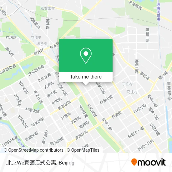 北京We家酒店式公寓 map
