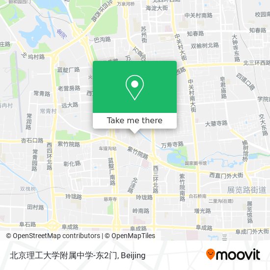 北京理工大学附属中学-东2门 map