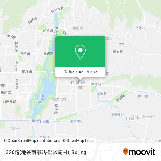 326路(地铁南邵站-朝凤庵村) map