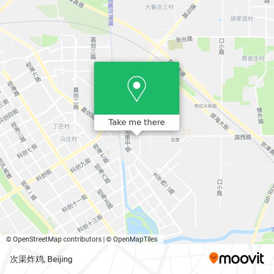 次渠炸鸡 map