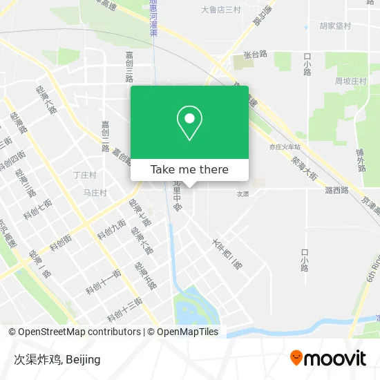 次渠炸鸡 map