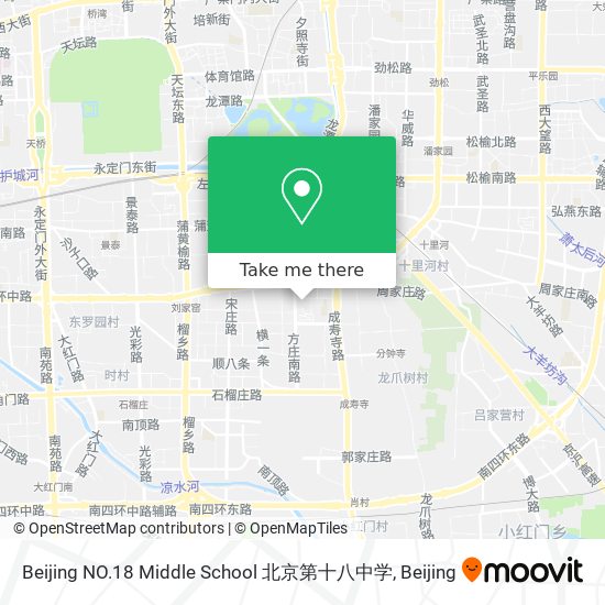 Beijing NO.18 Middle School 北京第十八中学 map