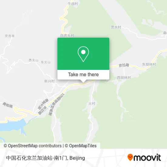 中国石化京兰加油站-南1门 map