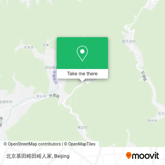 北京慕田峪田峪人家 map