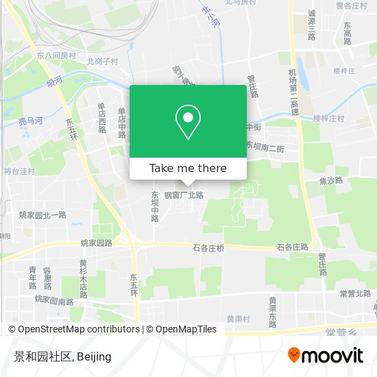 景和园社区 map