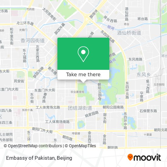 Embassy of Pakistan map