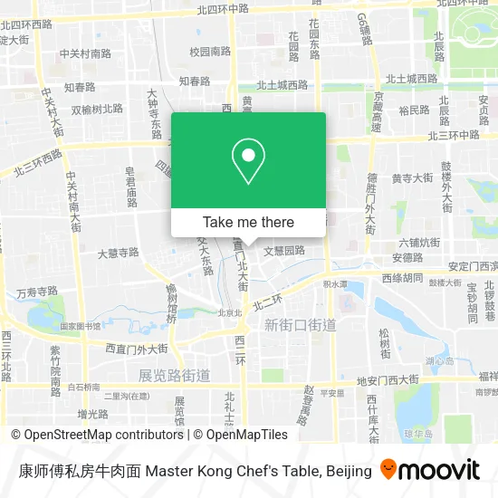 康师傅私房牛肉面 Master Kong Chef's Table map