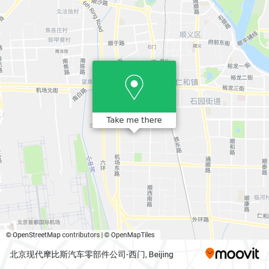 北京现代摩比斯汽车零部件公司-西门 map