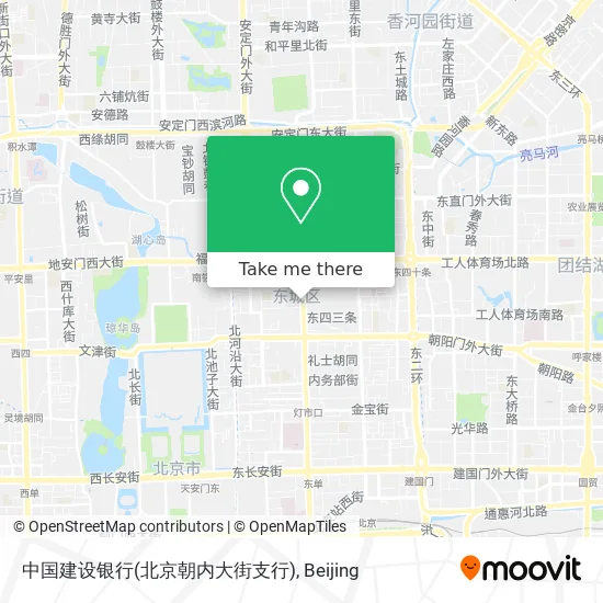中国建设银行(北京朝内大街支行) map