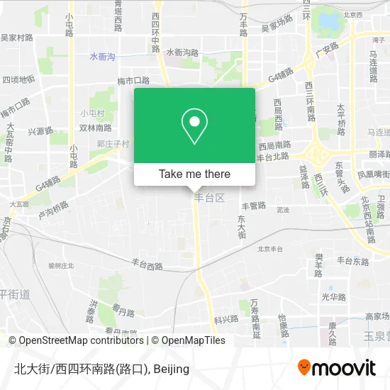 北大街/西四环南路(路口) map
