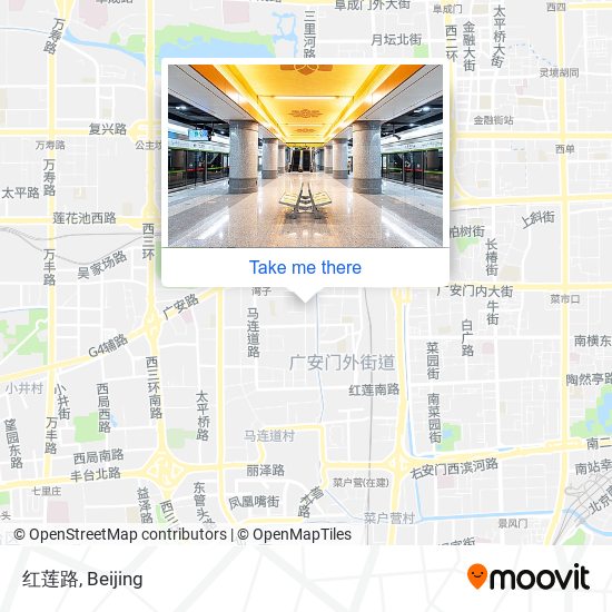 红莲路 map