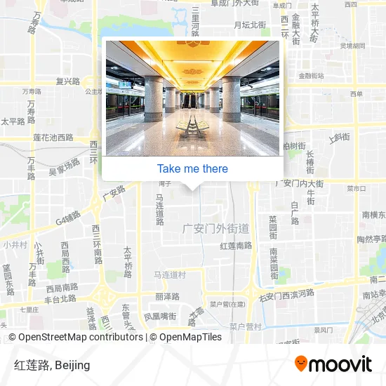 红莲路 map