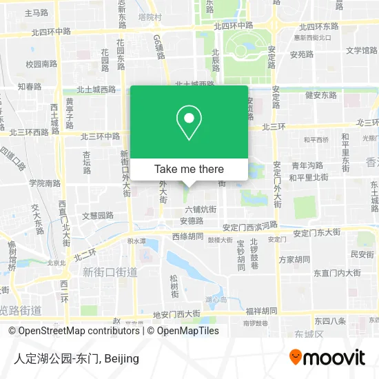 人定湖公园-东门 map