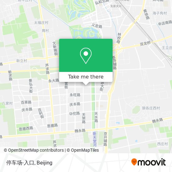 停车场-入口 map