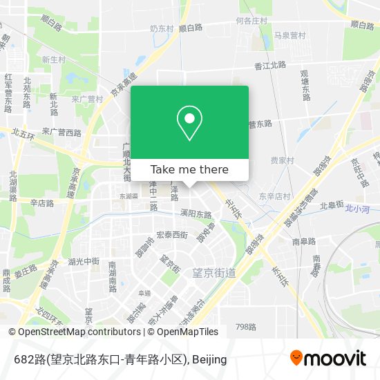 682路(望京北路东口-青年路小区) map