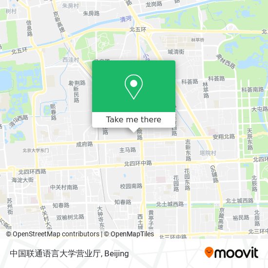 中国联通语言大学营业厅 map