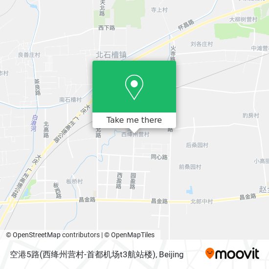 空港5路(西绛州营村-首都机场t3航站楼) map