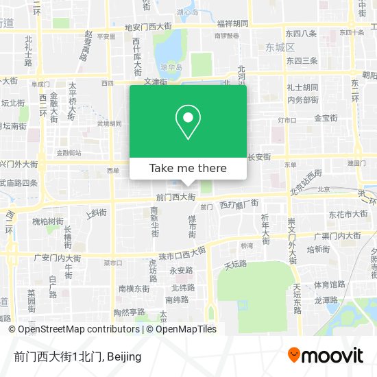 前门西大街1北门 map