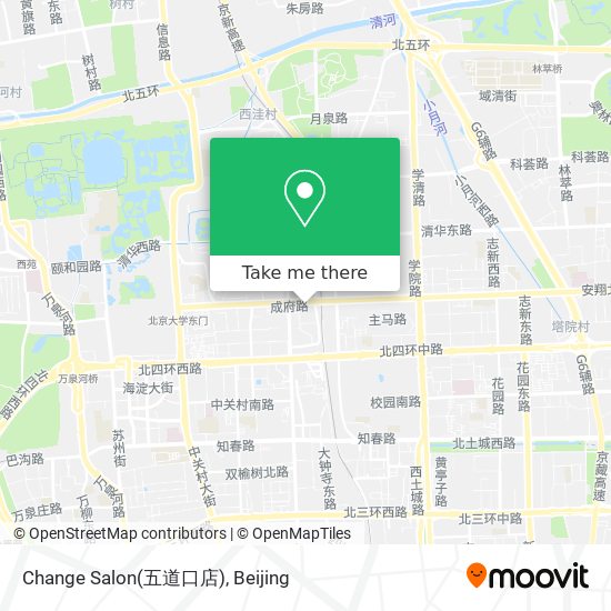 Change Salon(五道口店) map