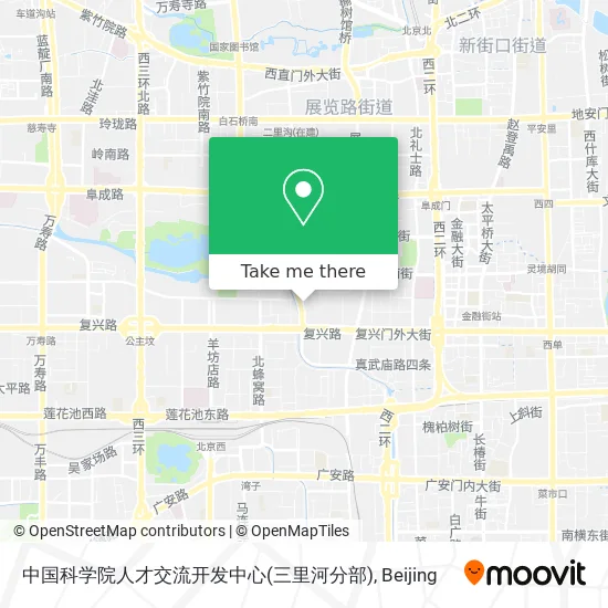 中国科学院人才交流开发中心(三里河分部) map