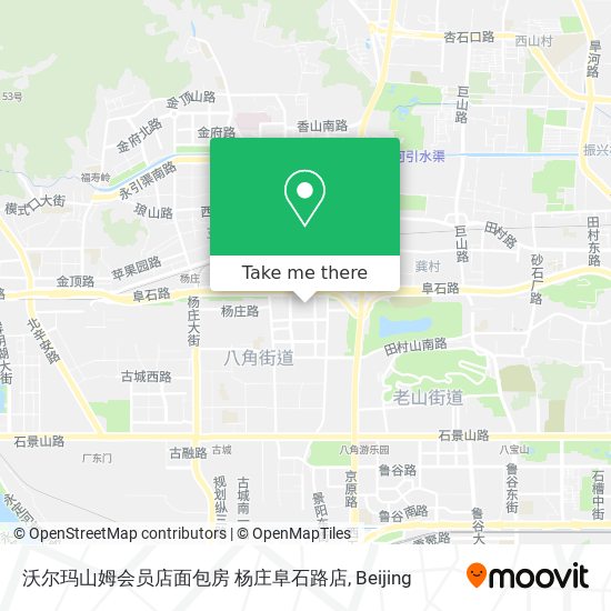 沃尔玛山姆会员店面包房 杨庄阜石路店 map