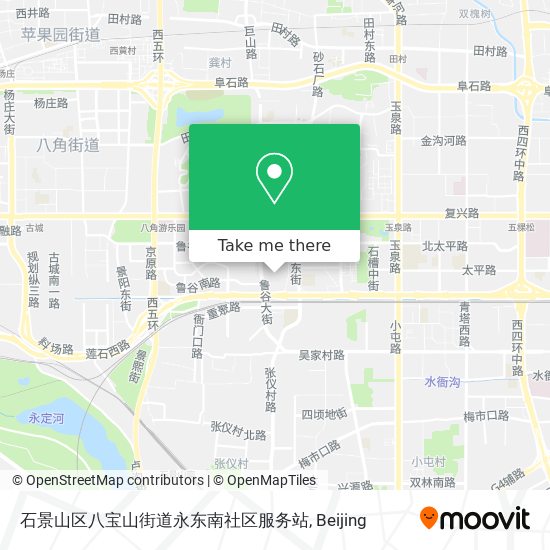 石景山区八宝山街道永东南社区服务站 map