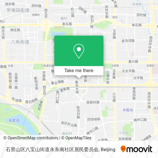 石景山区八宝山街道永东南社区居民委员会 map