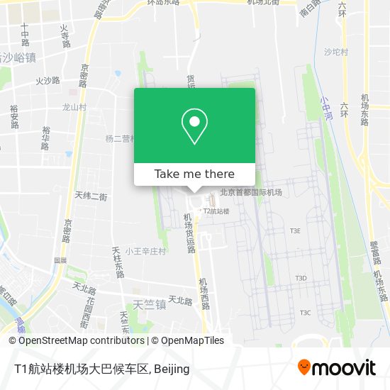 T1航站楼机场大巴候车区 map