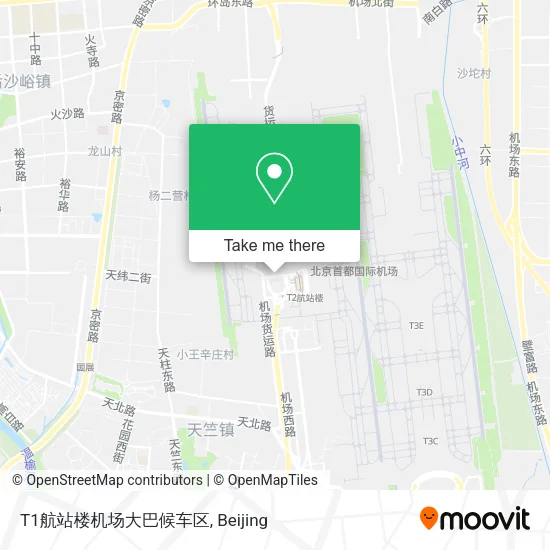 T1航站楼机场大巴候车区 map