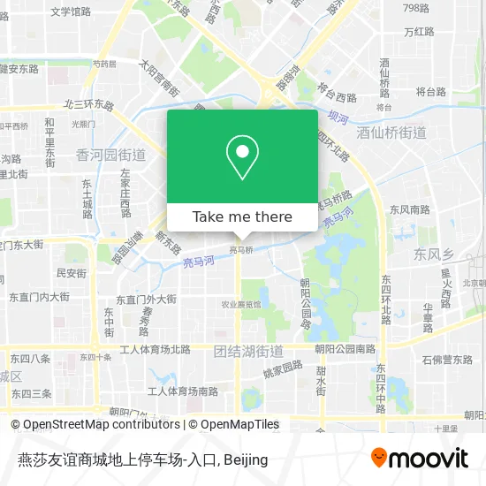 燕莎友谊商城地上停车场-入口 map