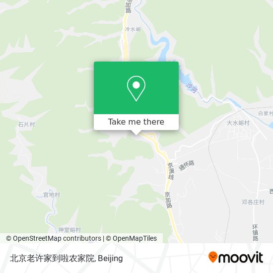 北京老许家到啦农家院 map