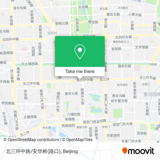 北三环中路/安华桥(路口) map