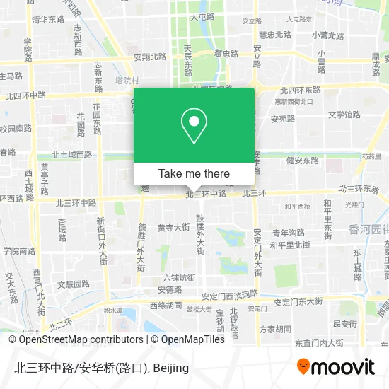 北三环中路/安华桥(路口) map