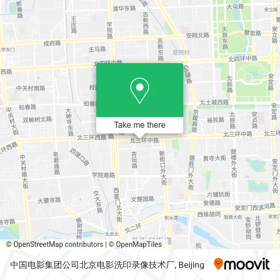 中国电影集团公司北京电影洗印录像技术厂 map