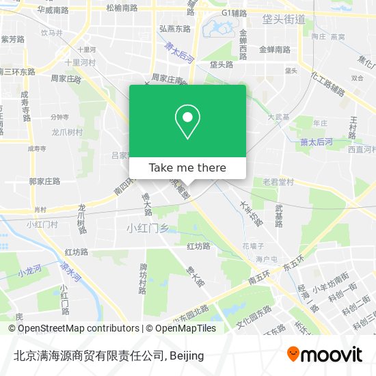 北京满海源商贸有限责任公司 map