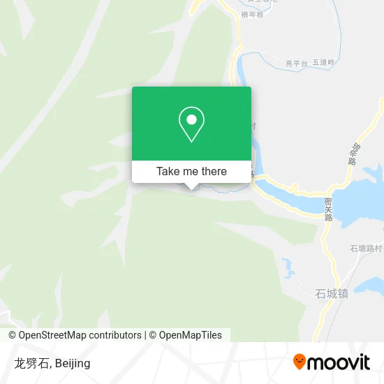 龙劈石 map