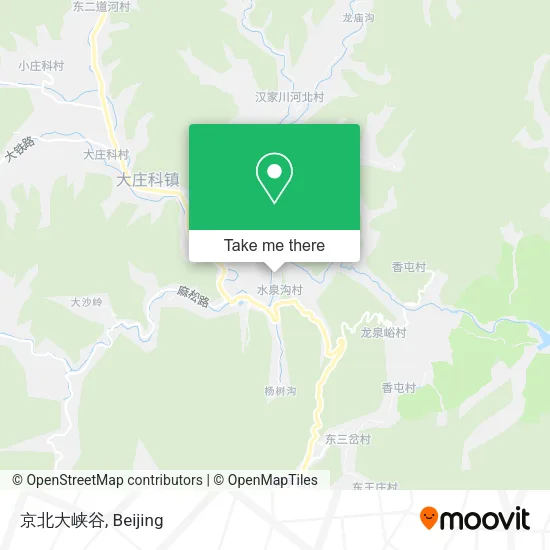 京北大峡谷 map