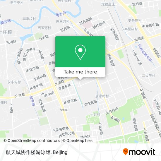 航天城协作楼游泳馆 map