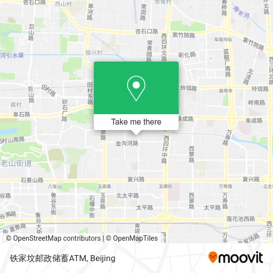 铁家坟邮政储蓄ATM map