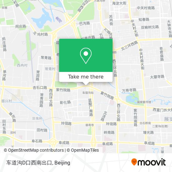 车道沟D口西南出口 map