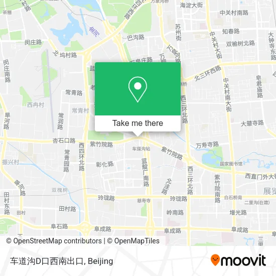 车道沟D口西南出口 map