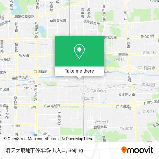 君天大厦地下停车场-出入口 map