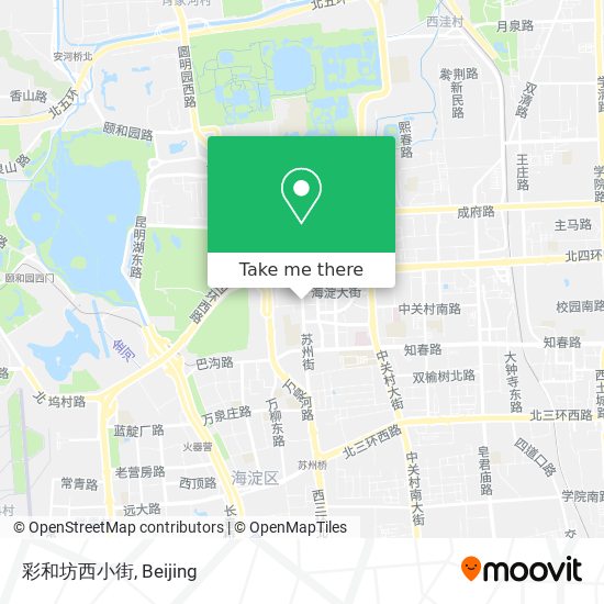 彩和坊西小街 map
