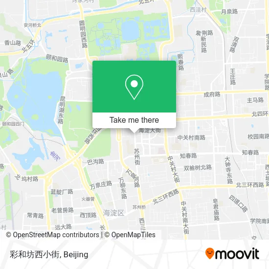 彩和坊西小街 map