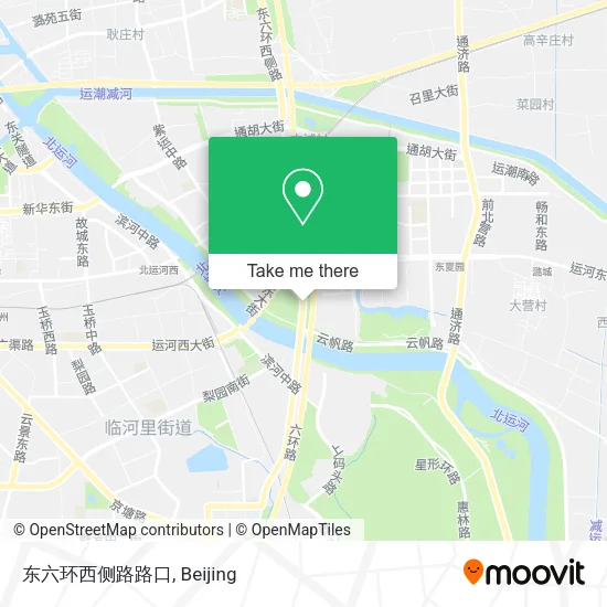 东六环西侧路路口 map