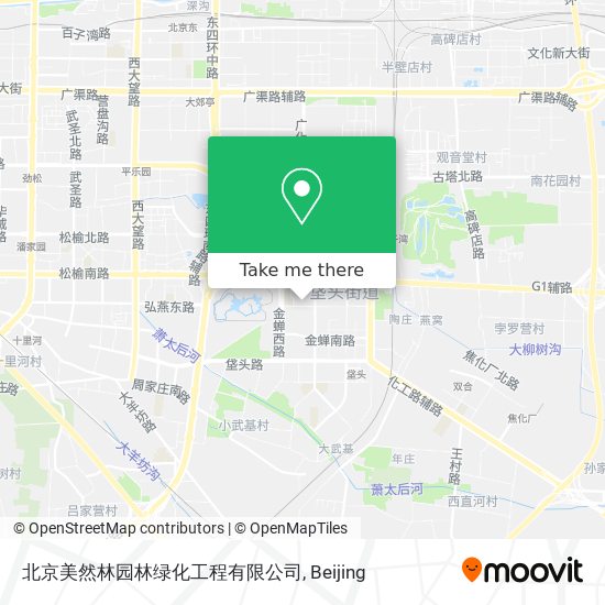 北京美然林园林绿化工程有限公司 map