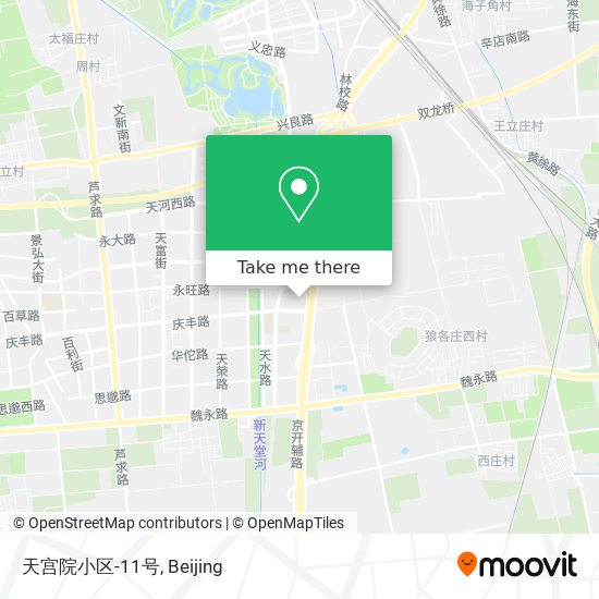 天宫院小区-11号 map