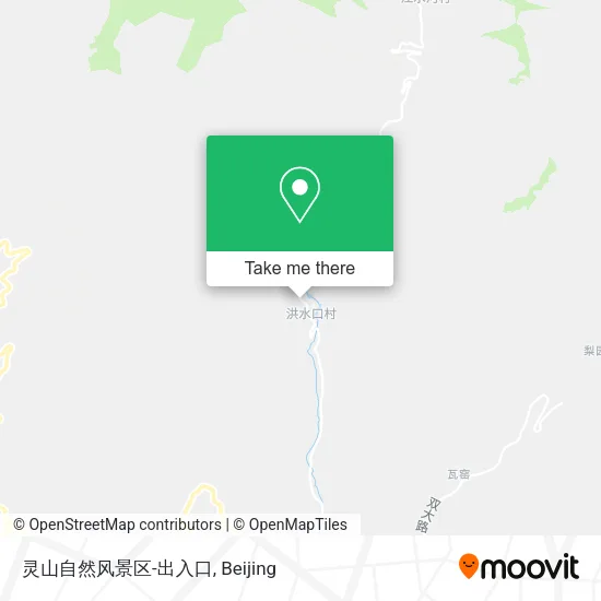 灵山自然风景区-出入口 map