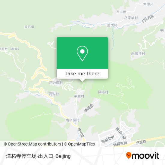 潭柘寺停车场-出入口 map